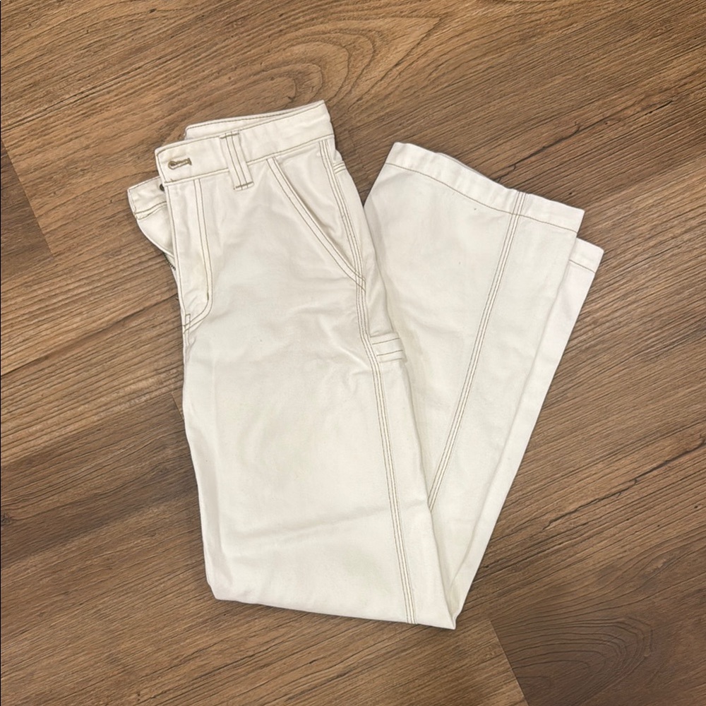 White Cargo Straight Jean